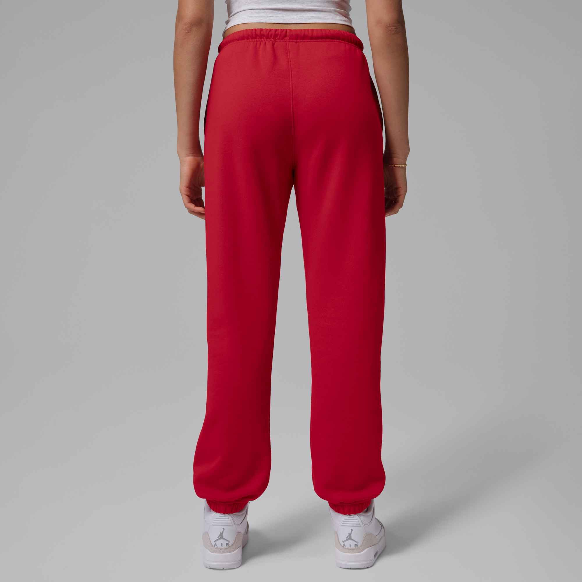 Jordan Trainingshose W J JUMPMAN FLC PANT 2 unifarbenes Design, mit Logodruck, schnell trocknendes Material