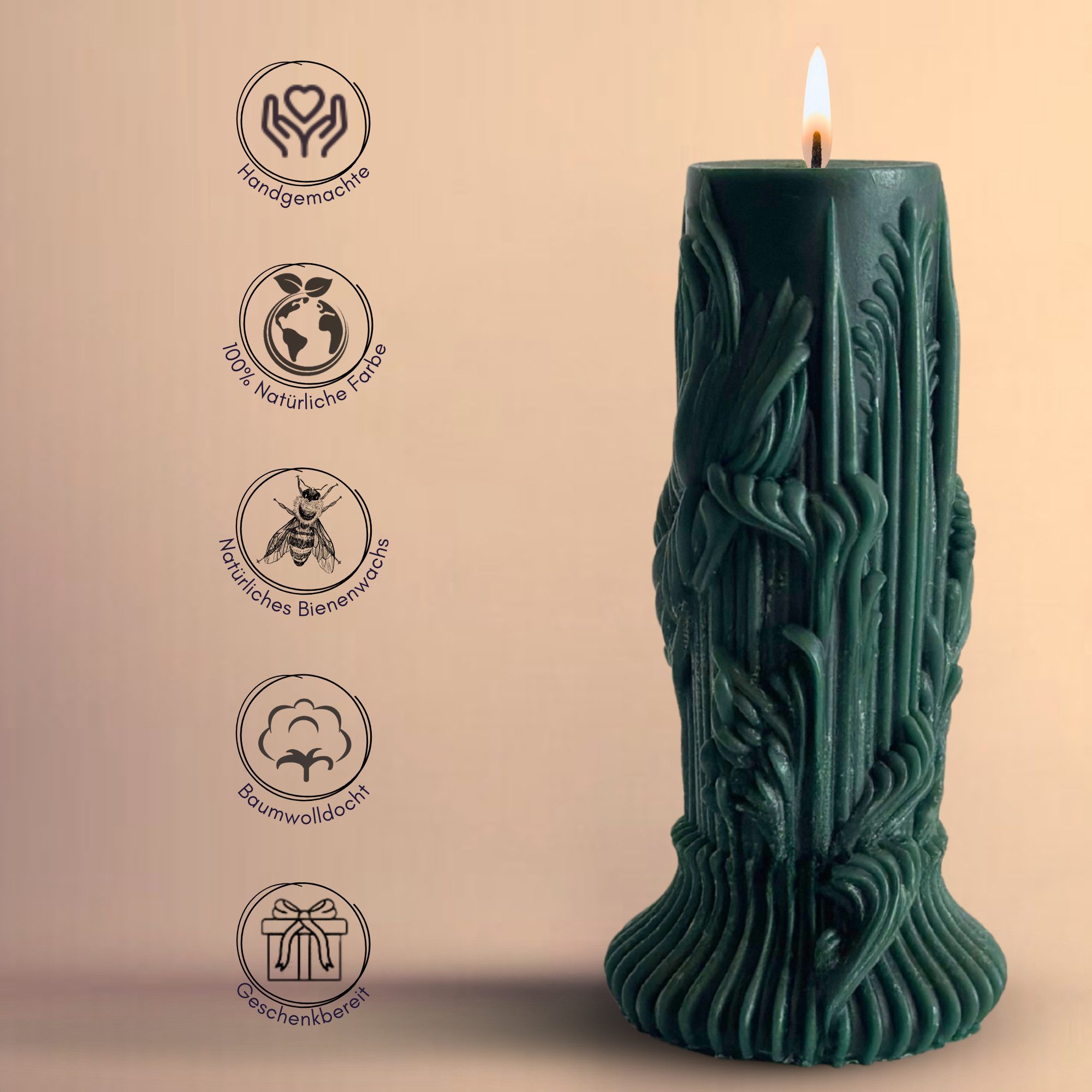 NoblesBox Formkerze Handgemachte Kerze, Dekokerze, Wachskerze, günstig online kaufen