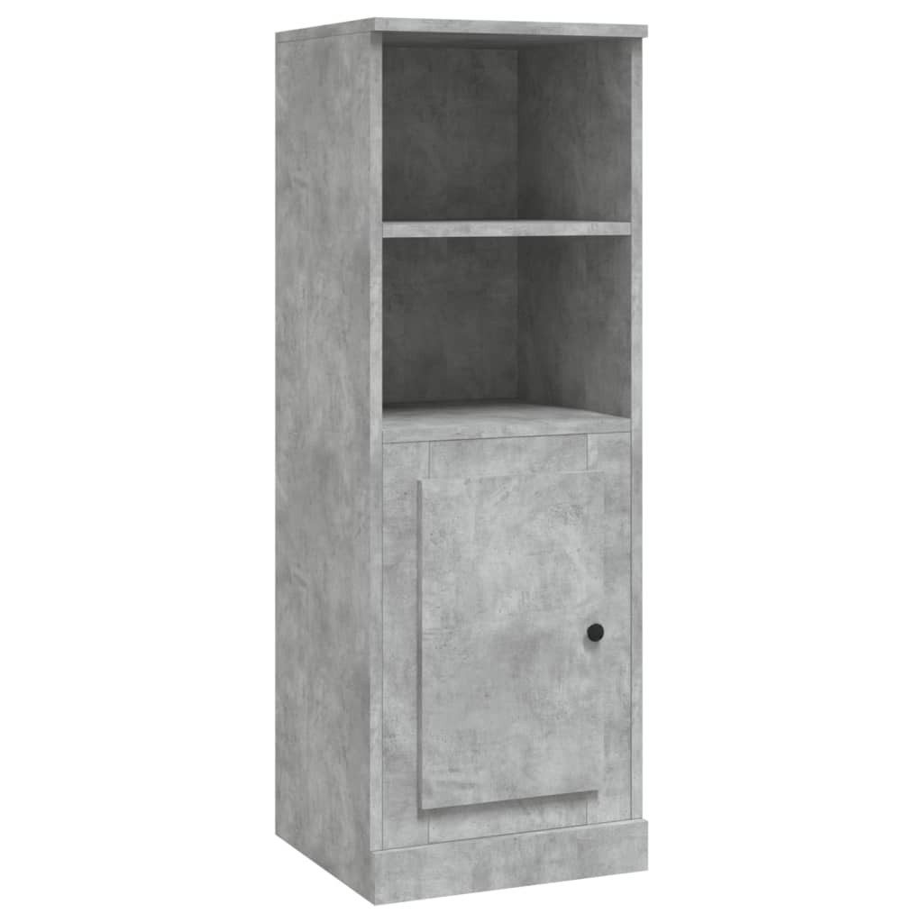 vidaXL Highboard Highboard Betongrau 36x35,5x103,5 cm Holzwerkstoff (1 St)