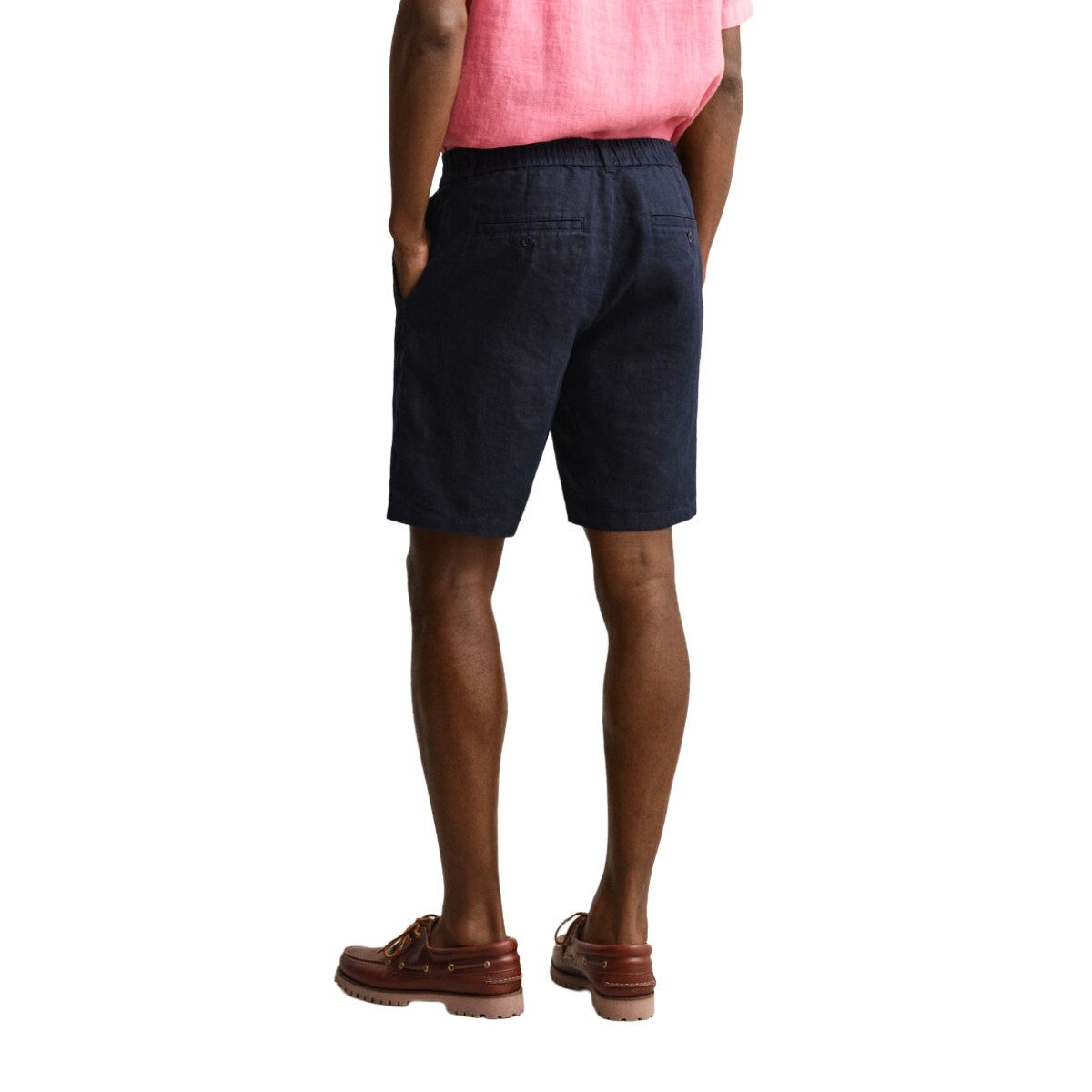 Gant Leinenhose 205610 Herren Leinenshorts mit Gummibund und atmungsaktivem Tragekomfort