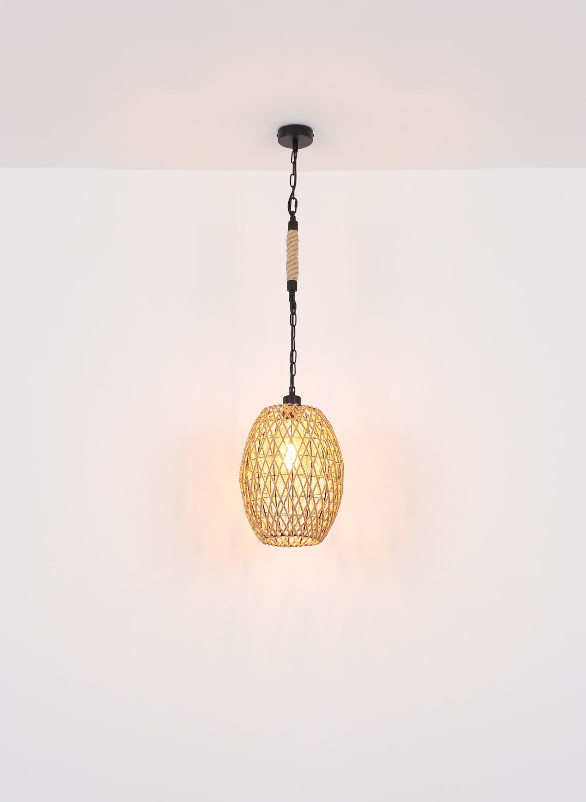 abhängig Flur, Hanf, Leuchtmittel, Esszimmer GLOBO ohne ist Hängelampe, natur, Pendelleuchte Hängeleuchte Wohnzimmer Hängeleuchte Schlafzimmer, Küche Globo modern, Leuchtmittel, Lichtfarbe Pendellampe vom