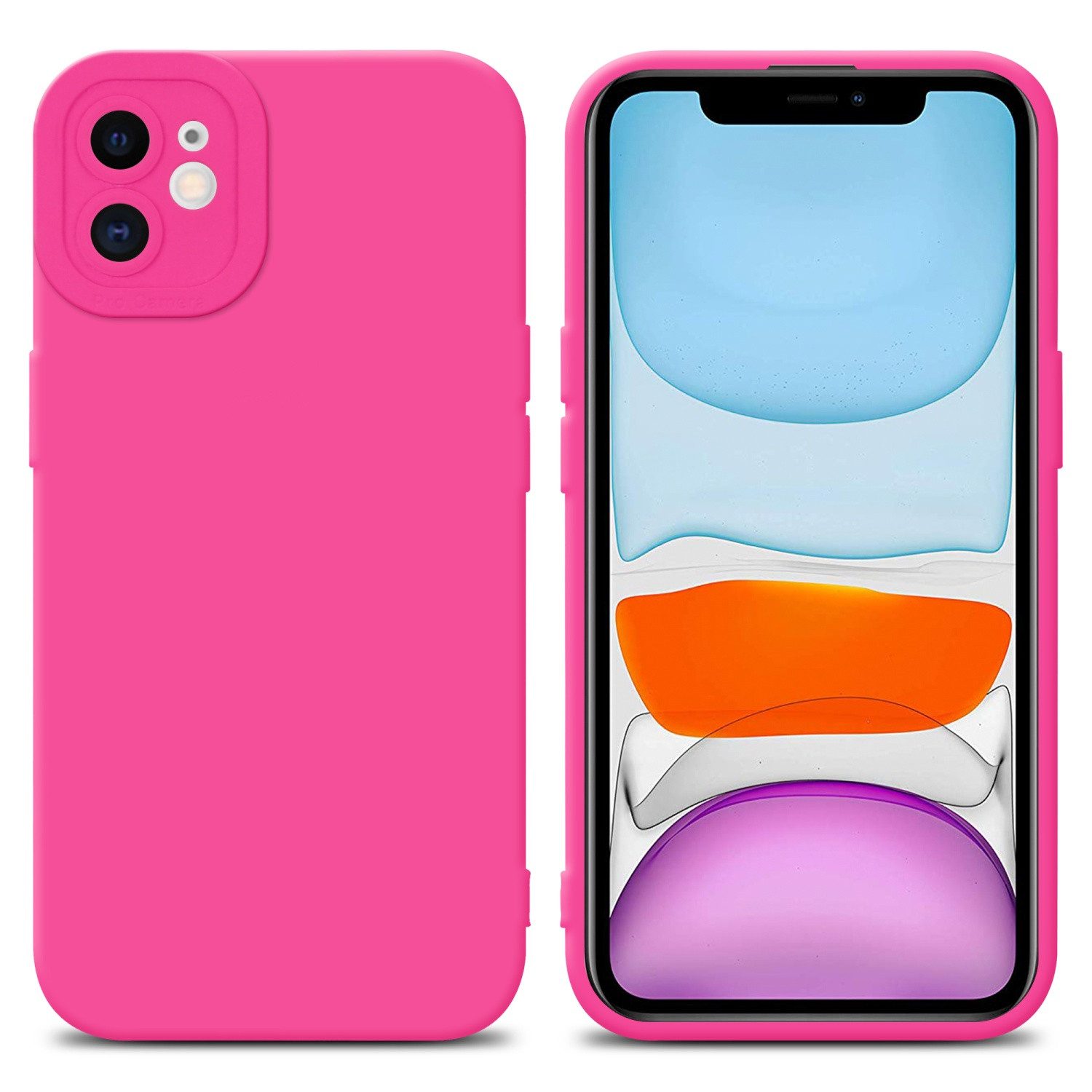 Cadorabo Handyhülle für iPhone 12 Hülle Apple iPhone 12, Hülle Schutzhülle TPU Silikon Case Cover