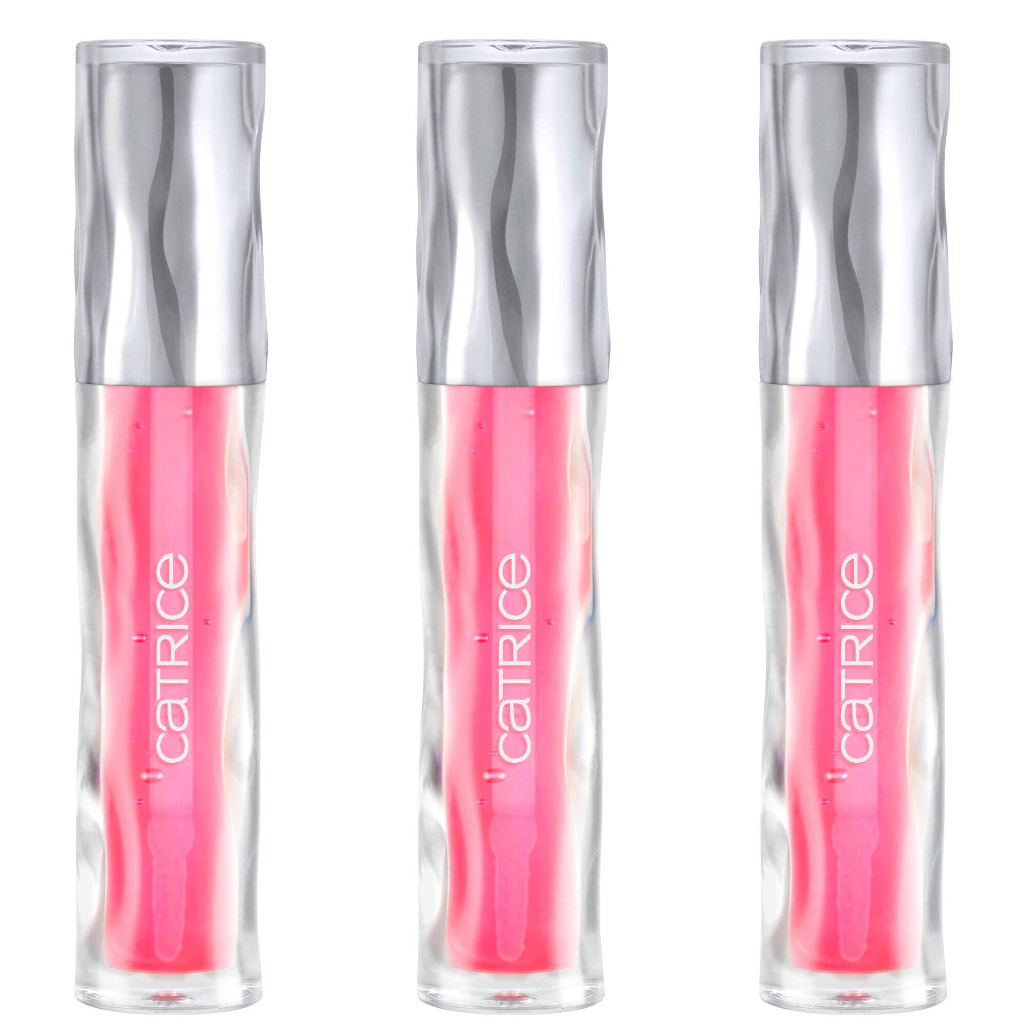 Catrice Lipgloss UNDERWATER SECRETS Hydra Sheen Lipgloss, 3-tlg., Spendet Feuchtigkeit, nicht-klebendes Gloss-Finish, zarter Farbhauch.