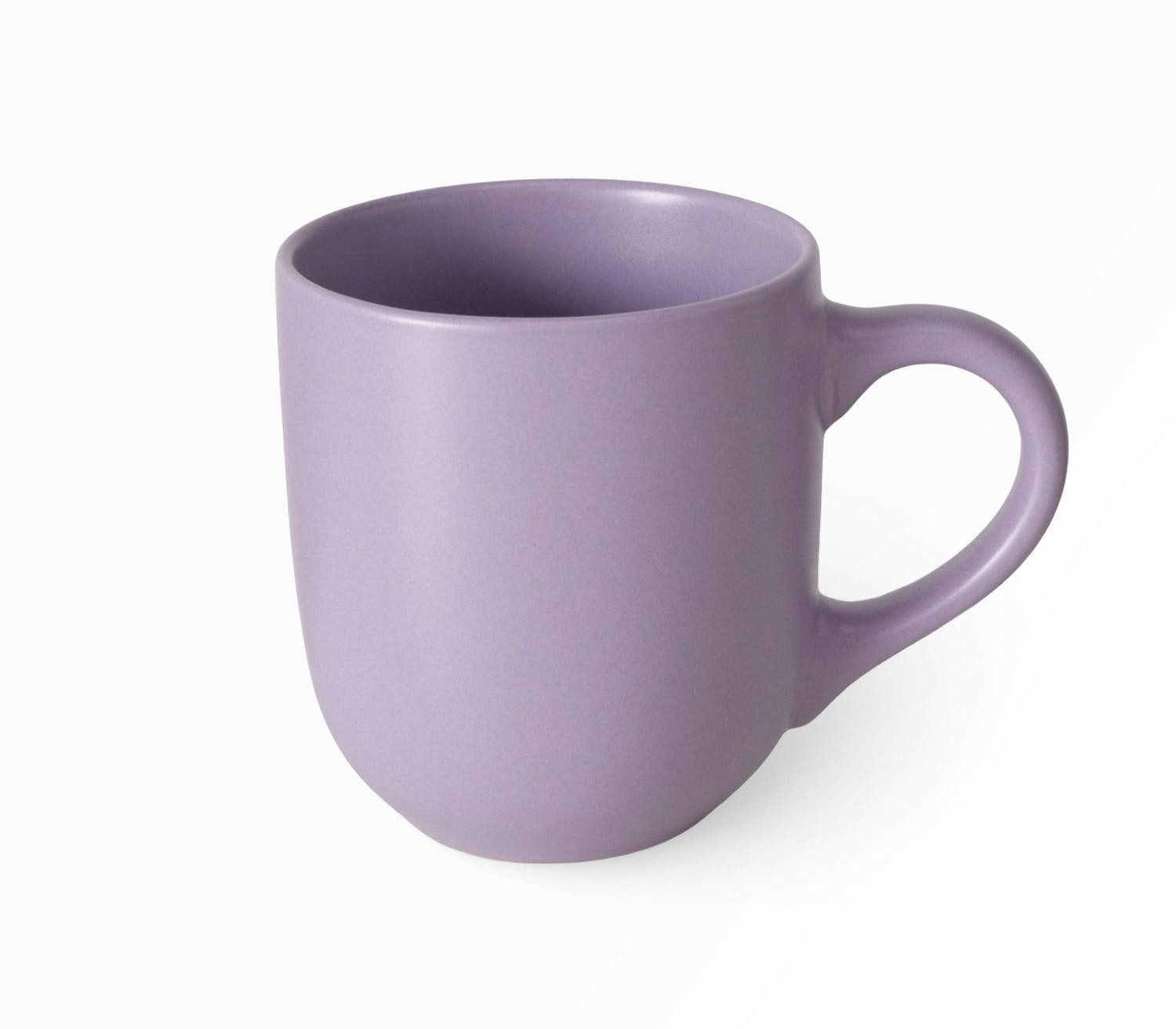 BOLTZE GRUPPE GmbH Tasse Kaffeetasse PASTELL, Ø 8,5 cm, Fliederfarben, 1-tlg., Steinzeug, spülmaschinen- und mikrowellengeeignet