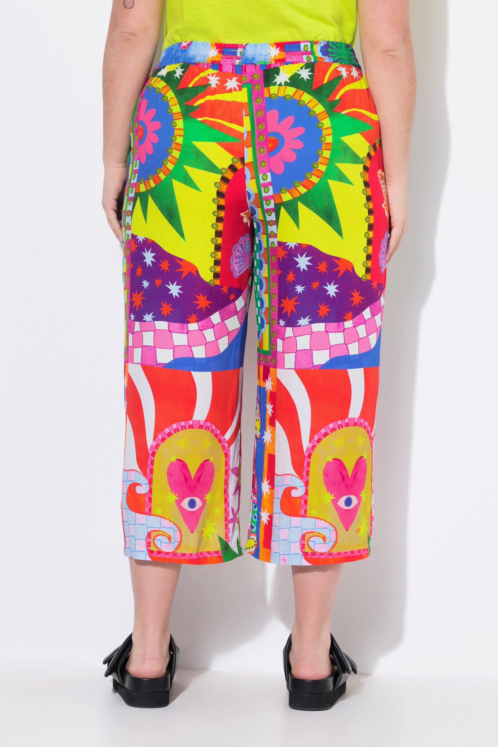 Angel of Style Schlupfhose Hose weit und gerade Mustermix-Druck