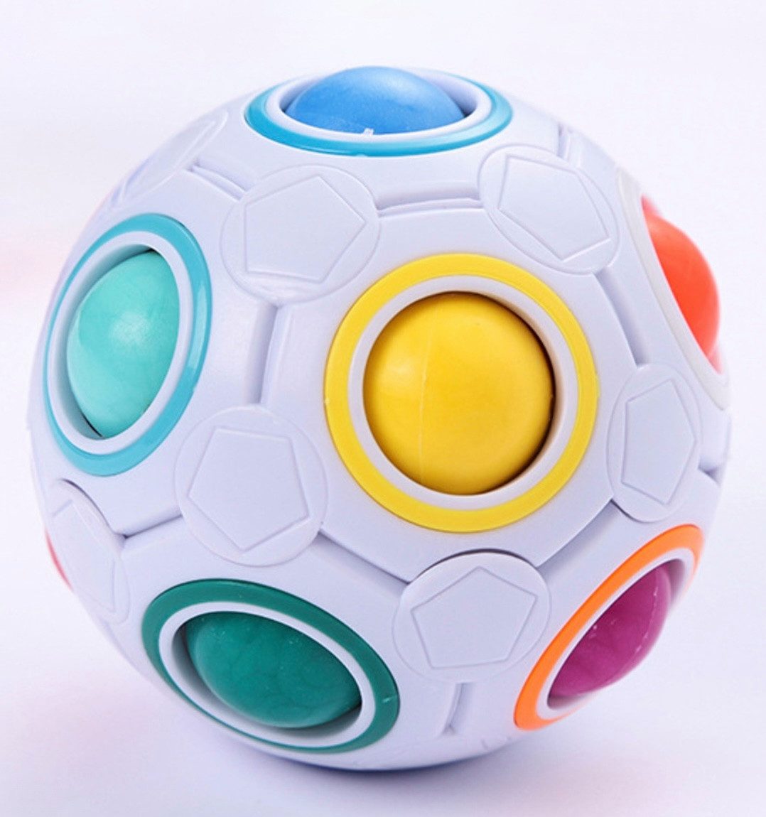 PRECORN Motorikwürfel Regenbogenball Magic Puzzle Ball Fidget Ball Anti Str günstig online kaufen