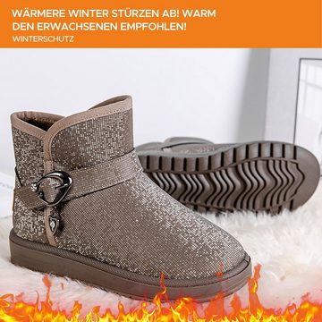 Daisred Schneestiefel Winterstiefel Winterboots Plateaustiefeletten Stiefel