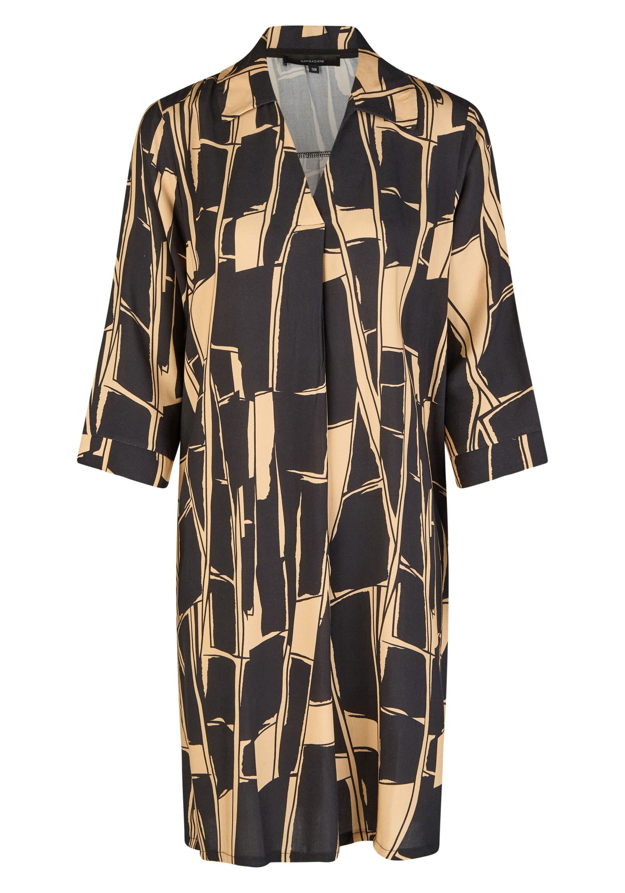NAVIGAZIONE Jerseykleid (1-tlg) mit modernen geometrischen Muster günstig online kaufen