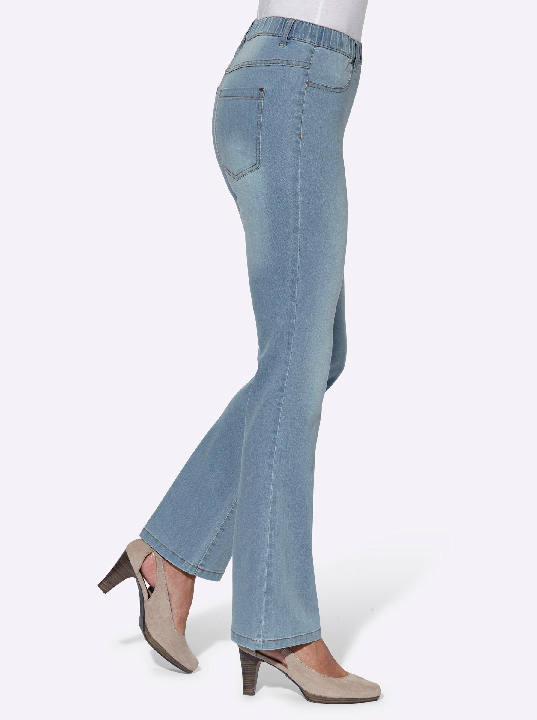 Sieh an! Bequeme Jeans blue-bleached