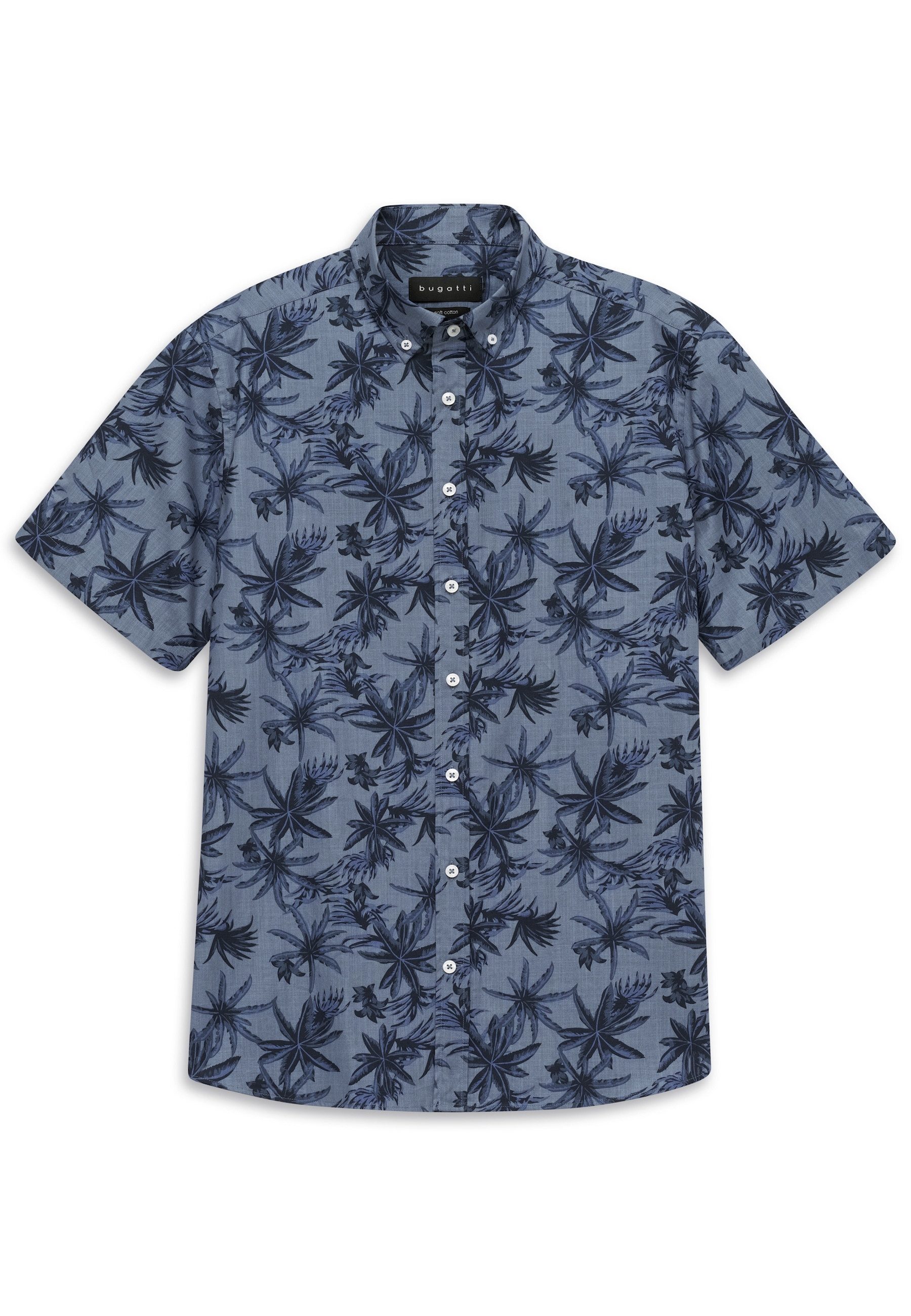 bugatti Kurzarmhemd Modern Fit mit Print