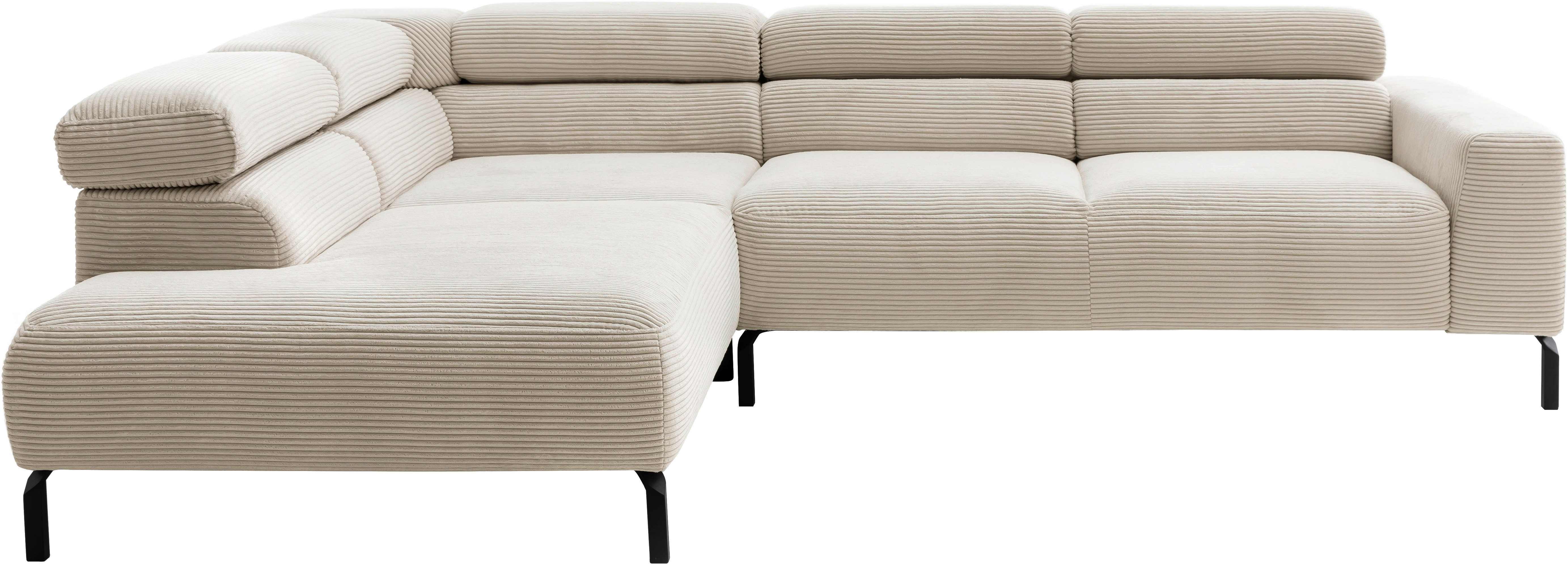 PLACES OF STYLE Ecksofa "Antonelli, L-Form, inkl. Kopfteilverstellung, Brei günstig online kaufen