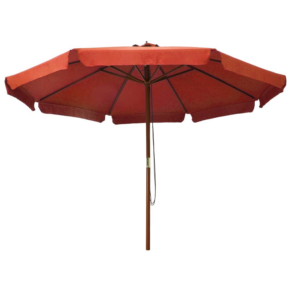 vidaXL Sonnenschirm Sonnenschirm mit Holzmast 330 günstig online kaufen