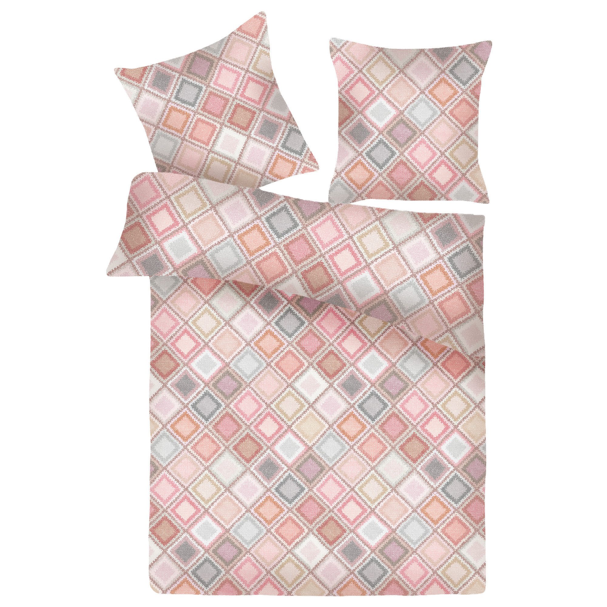 Bestlivings Bettwäsche 2tlg. Bettbezug 135x200cm + Kissenbezug 80x80cm, verschiedene Motive, Satin, 100% Baumwolle, Bettwäsche-Set, Reißverschluss, Bettdeckenbezug