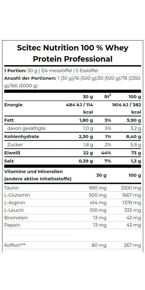 Scitec Nutrition Scitec 100 Whey Professional 920g - Coconut Chocolate Pulver, 920 g, Pulver