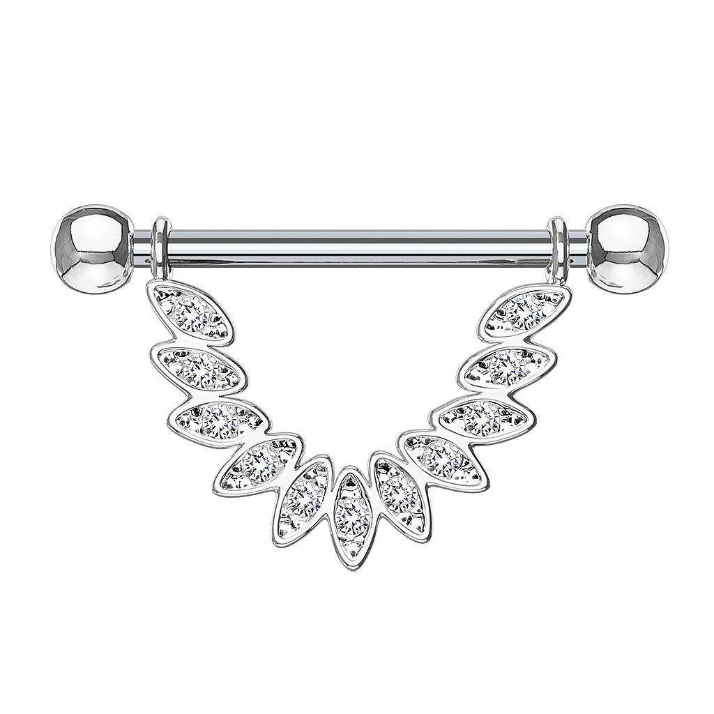 Intimpiercing Brustwarzenpiercing Intimpiercing mit Kristall