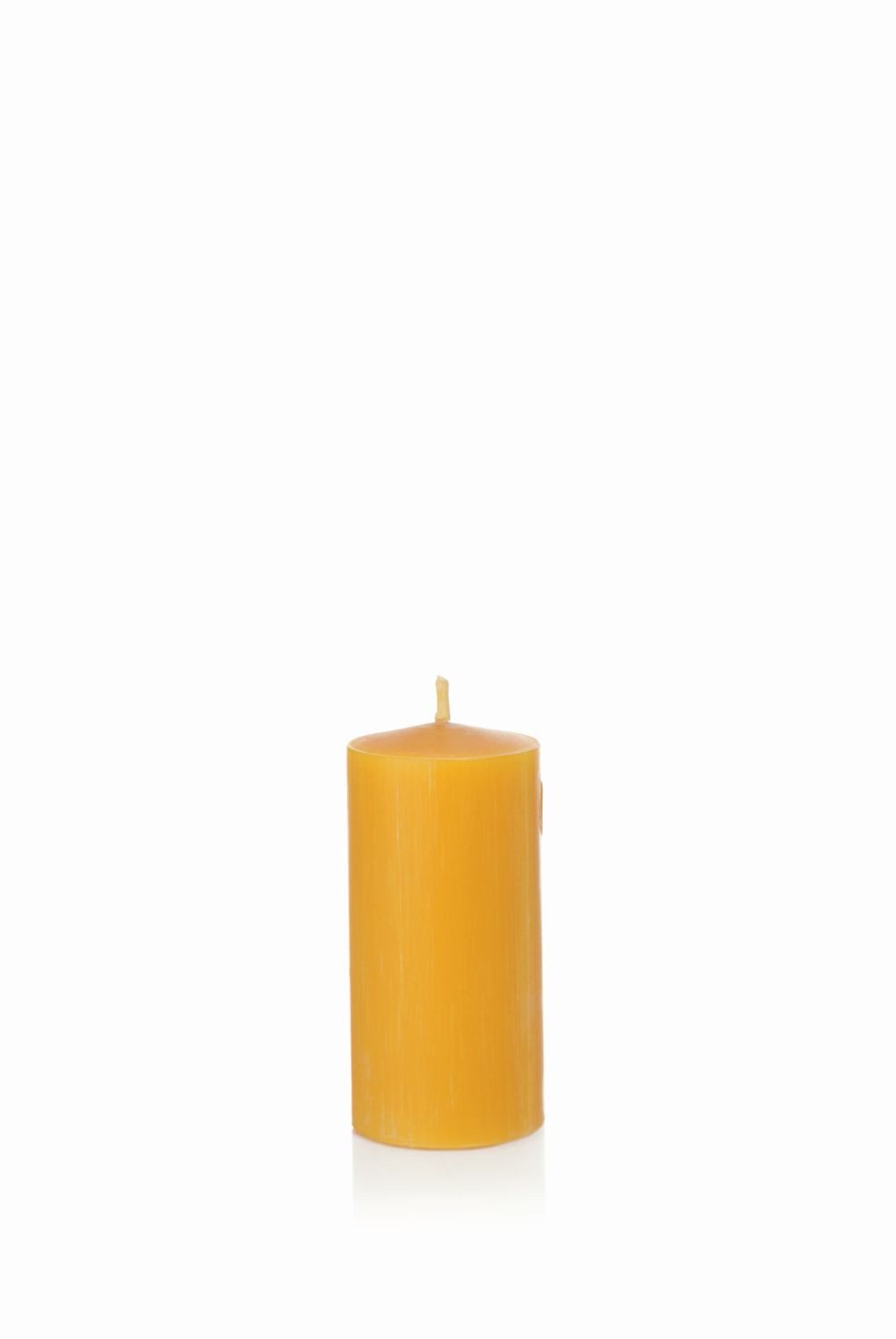 INNA-Glas Stumpenkerze Bienenwachskerze BABETTE, natur-gelb, 10 cm, Ø5 cm, 30h