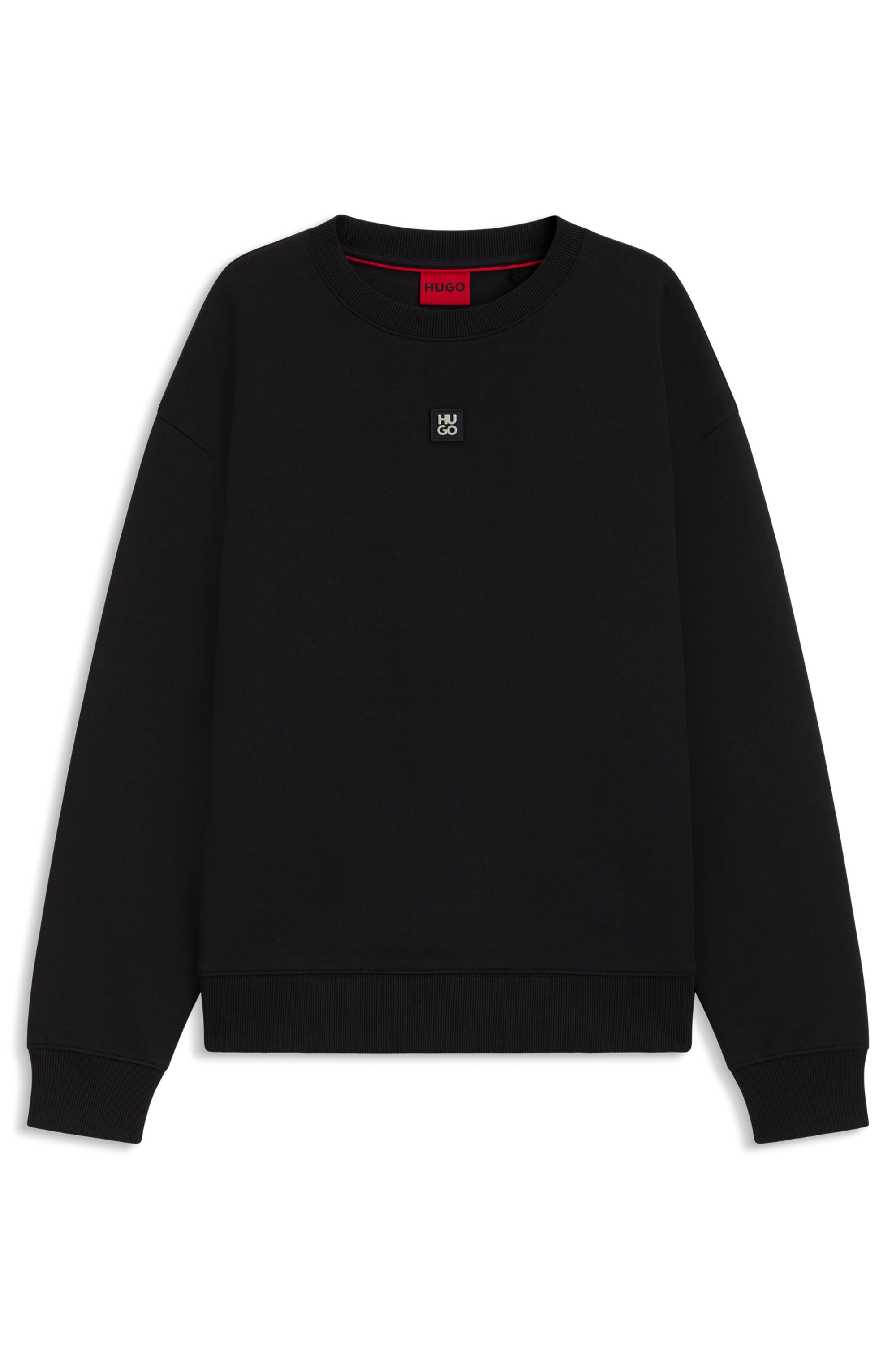 HUGO Sweatshirt Dettil Metal Logo Relaxed Fit, Premium Serie, Soft Finish Innen – Bild 5 von 5