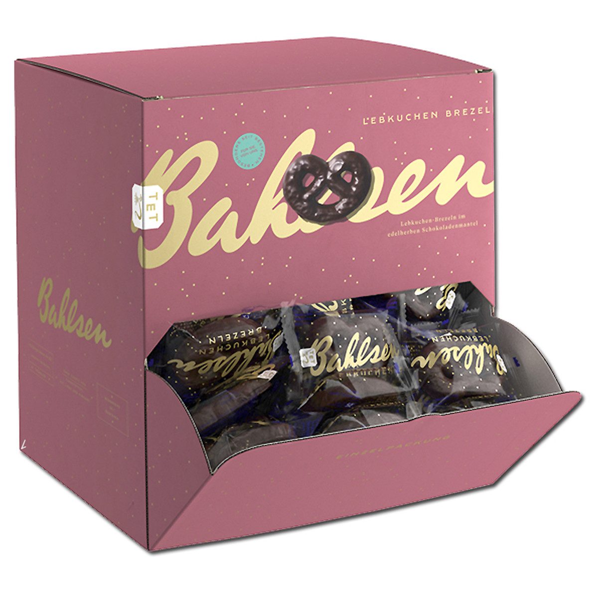 BAHLSEN Süßigkeit, Bahlsen Lebkuchen Brezeln edelherb 111er Thekendisplay 1300g