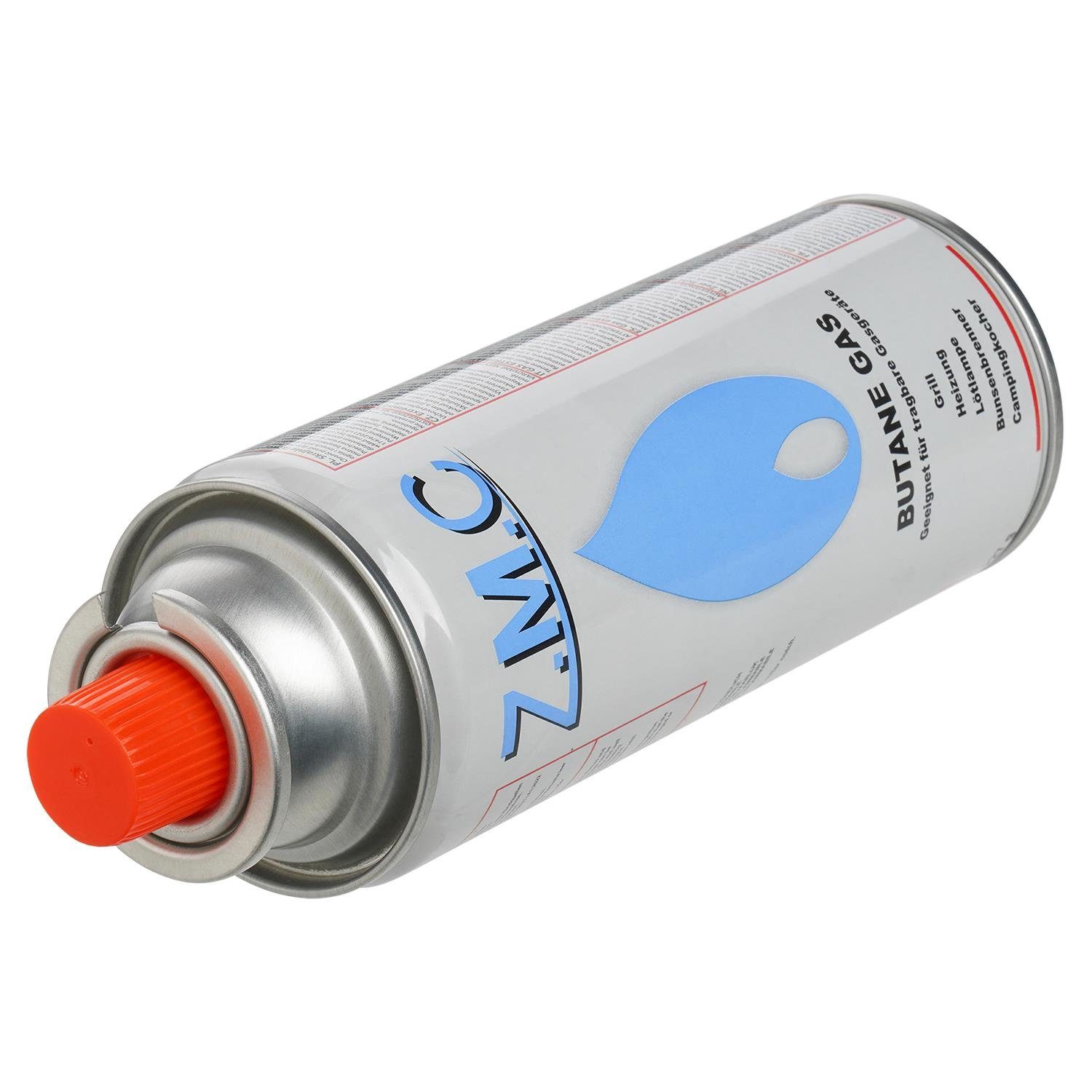 ZMC Gaskartusche 112x Butan Gas Kartusche 227g Butangas Bajonett-Anschluss, Zubehör für Gaskocher Gaskartusche Campingkocher Brenner, MSF-1a Gaskartuschen Campinggas Bunsenbrenner Campingkocher