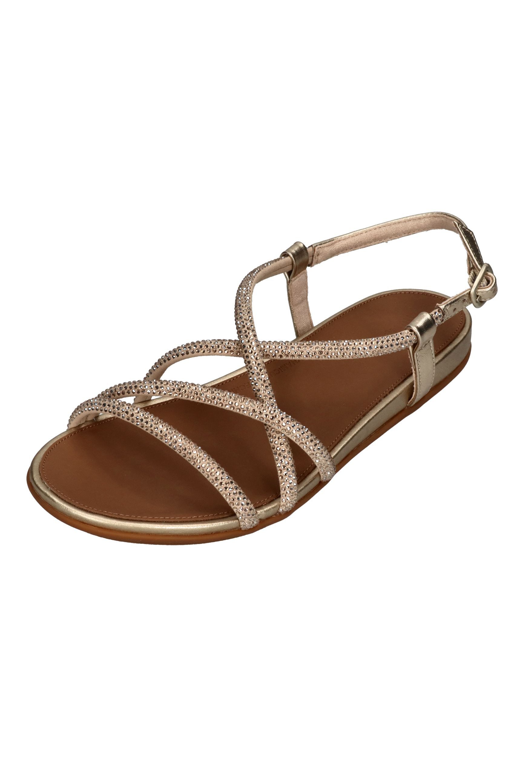 Fitflop GRACIE CRYSTAL STRAPPY BACK-STRAP SANDALS Sandalette Platino