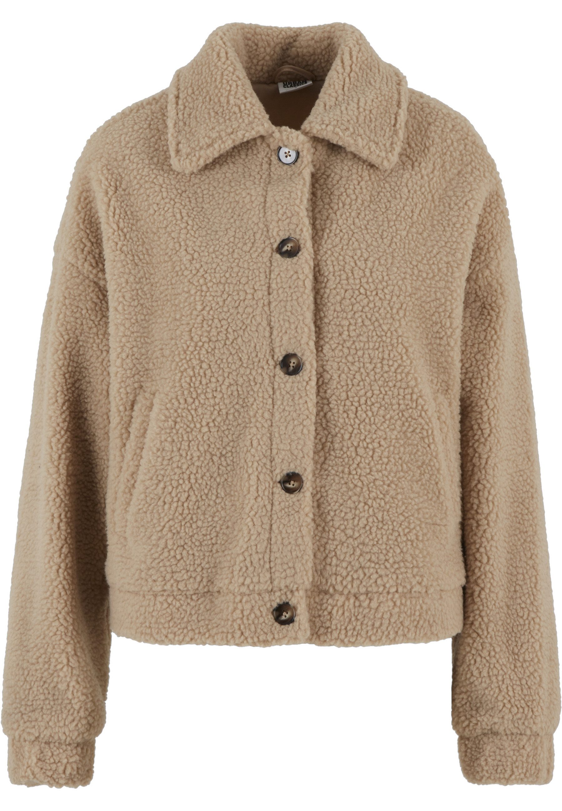 Allwetterjacke Urban Classics Ladies Short Sherpa Button Jacket