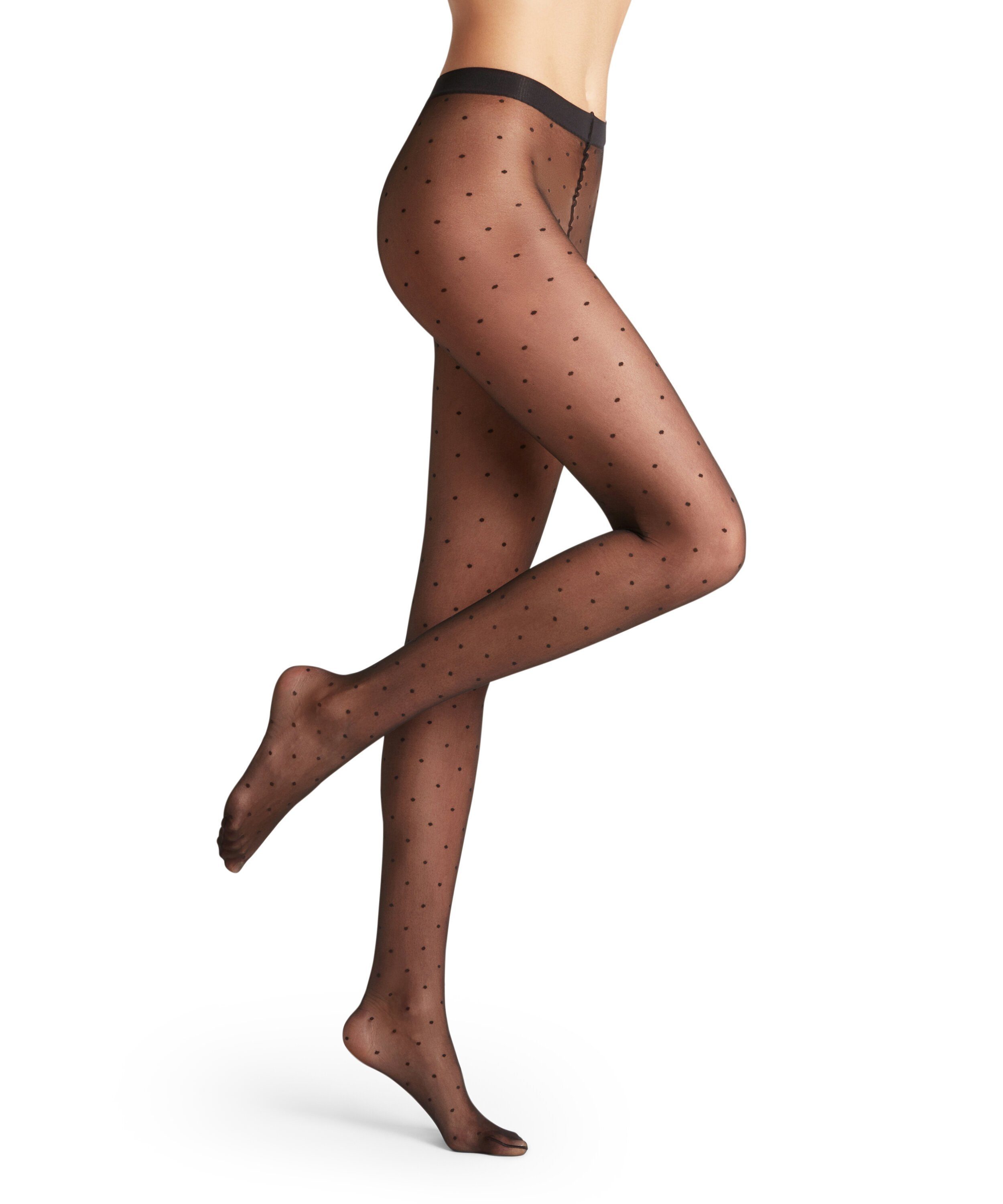FALKE Feinstrumpfhose Dot Strumpfhose transparent mit zarten Tupfen 15 DEN (1 St) transparent mit zarten Tupfen