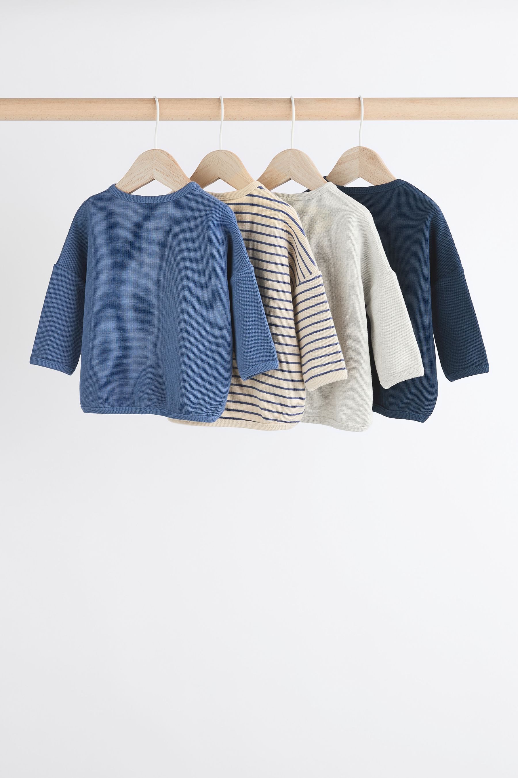 Next Langarmshirt Langarmshirts für Babys, 4er-Pack (4-tlg)