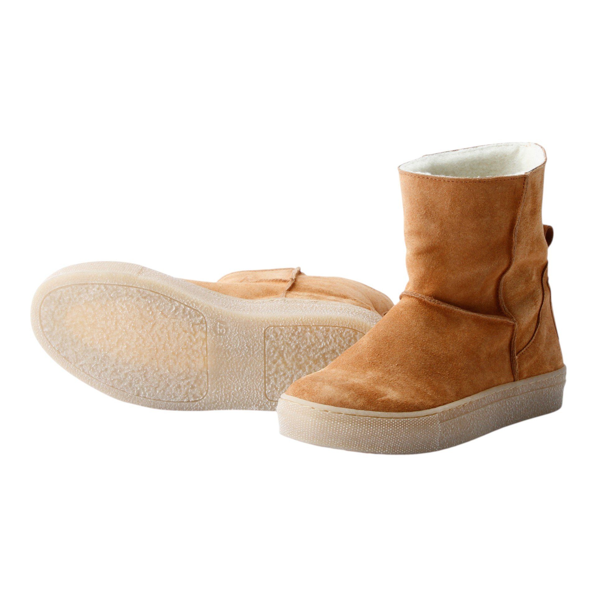 Grand Step Shoes Nicki Suede Bootie (gefüttert, bequem) - braun Damen Winterstiefel