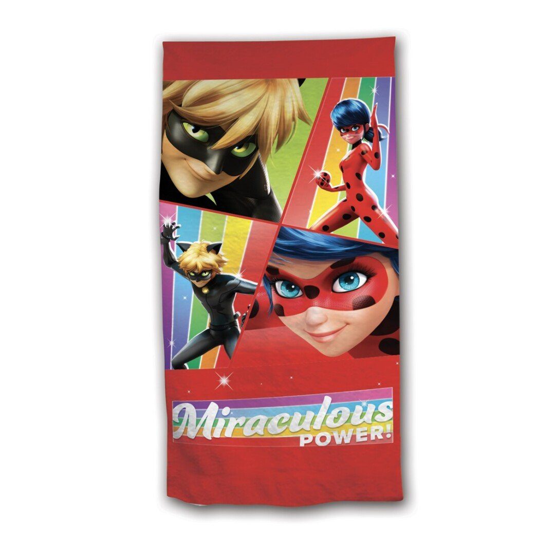 Mikrofaser, Ladybug Badetuch und Strandtuch - Cat Noir XL, Miraculous Ladybug cm 70x140