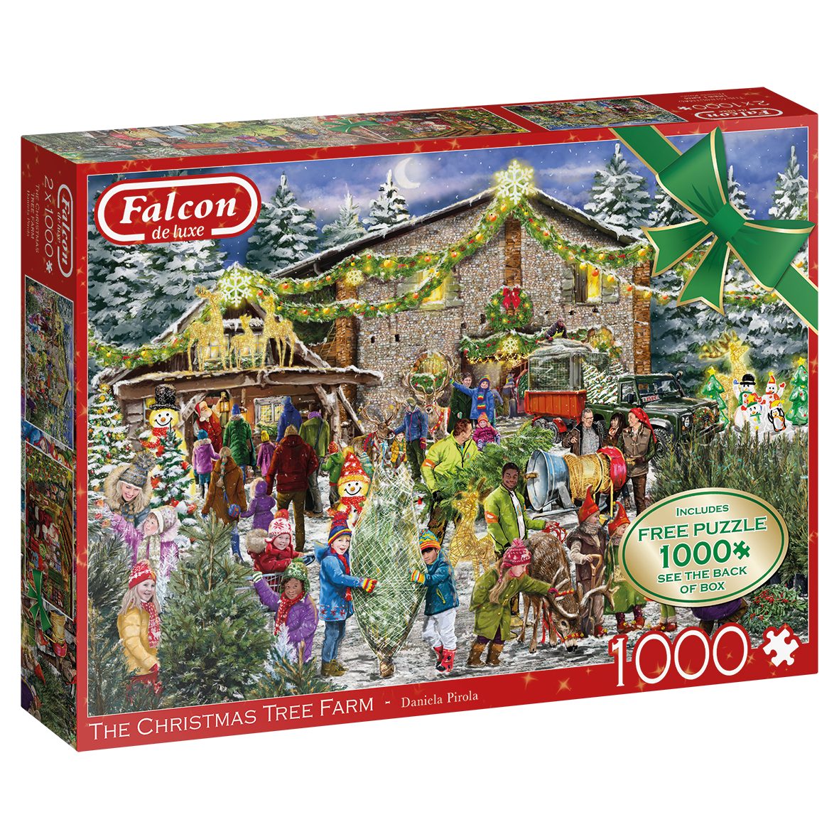 Puzzle Die Weihnachtsbaumfarm 2x1000 Teile Puzzle
