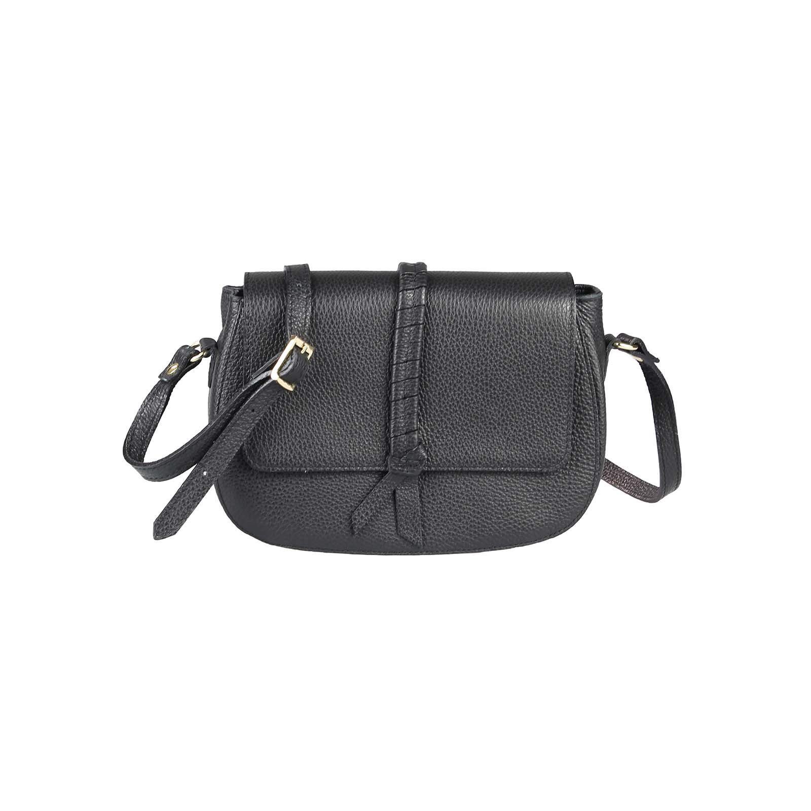 Damen Handtaschen ITALYSHOP24 Schultertasche Made in Italy Damen Leder Tasche CrossOver, als Handtasche, Umhängetasche, Shopper 