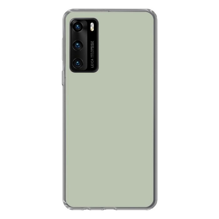 MuchoWow Handyhülle Farbe - Mintgrün - Innenausstattung Handyhülle Huawei P40 Handy Case Silikon Bumper Case