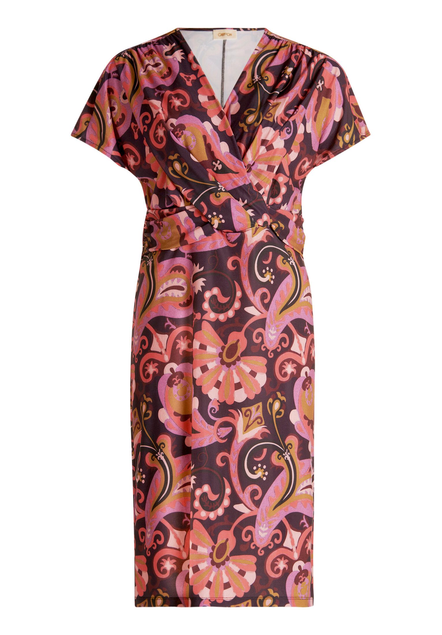 Cartoon Jerseykleid Damen mit Raffung