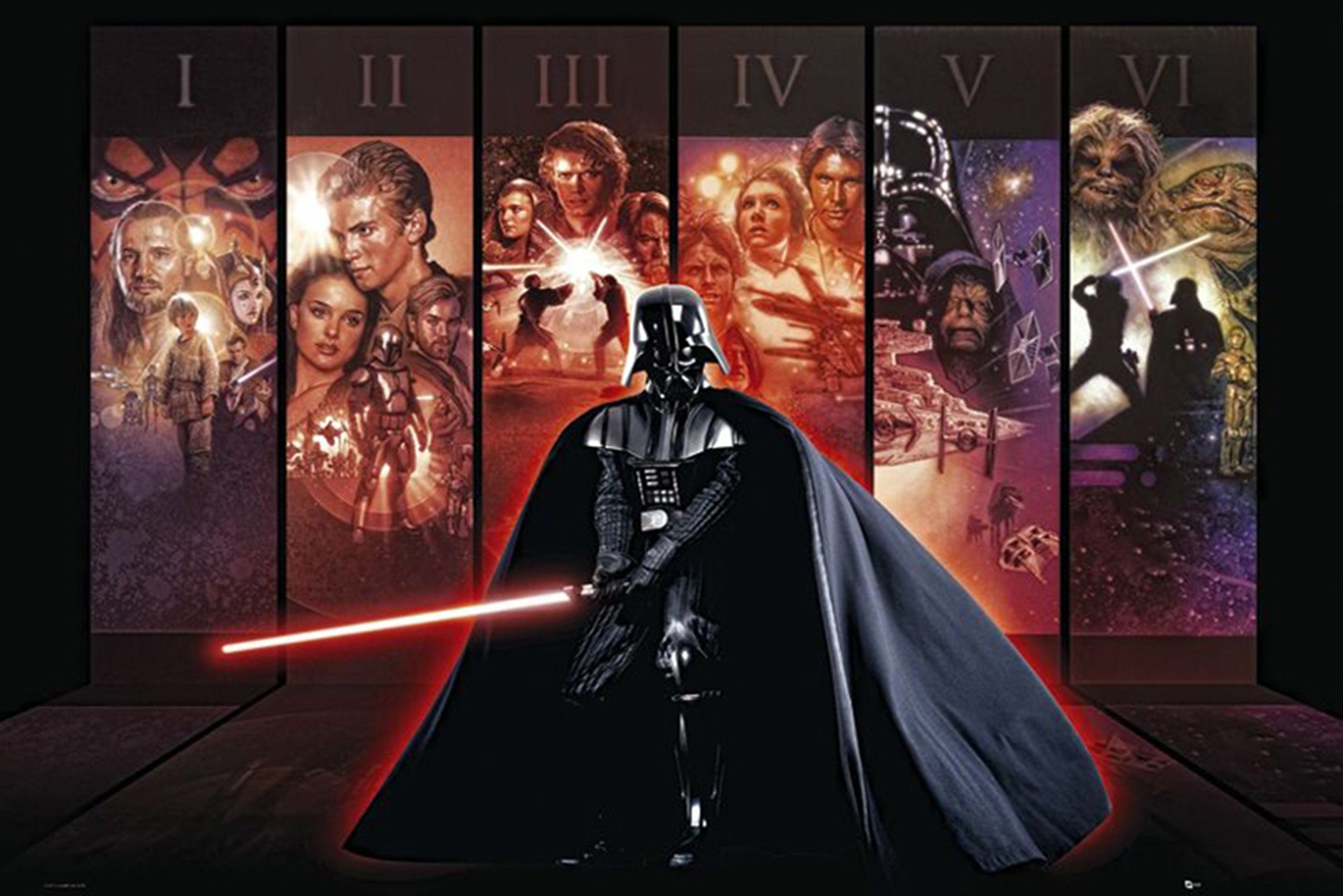 Close Up Poster Star Wars Poster Hexalogie Darth Vader 91,5 x 61 cm