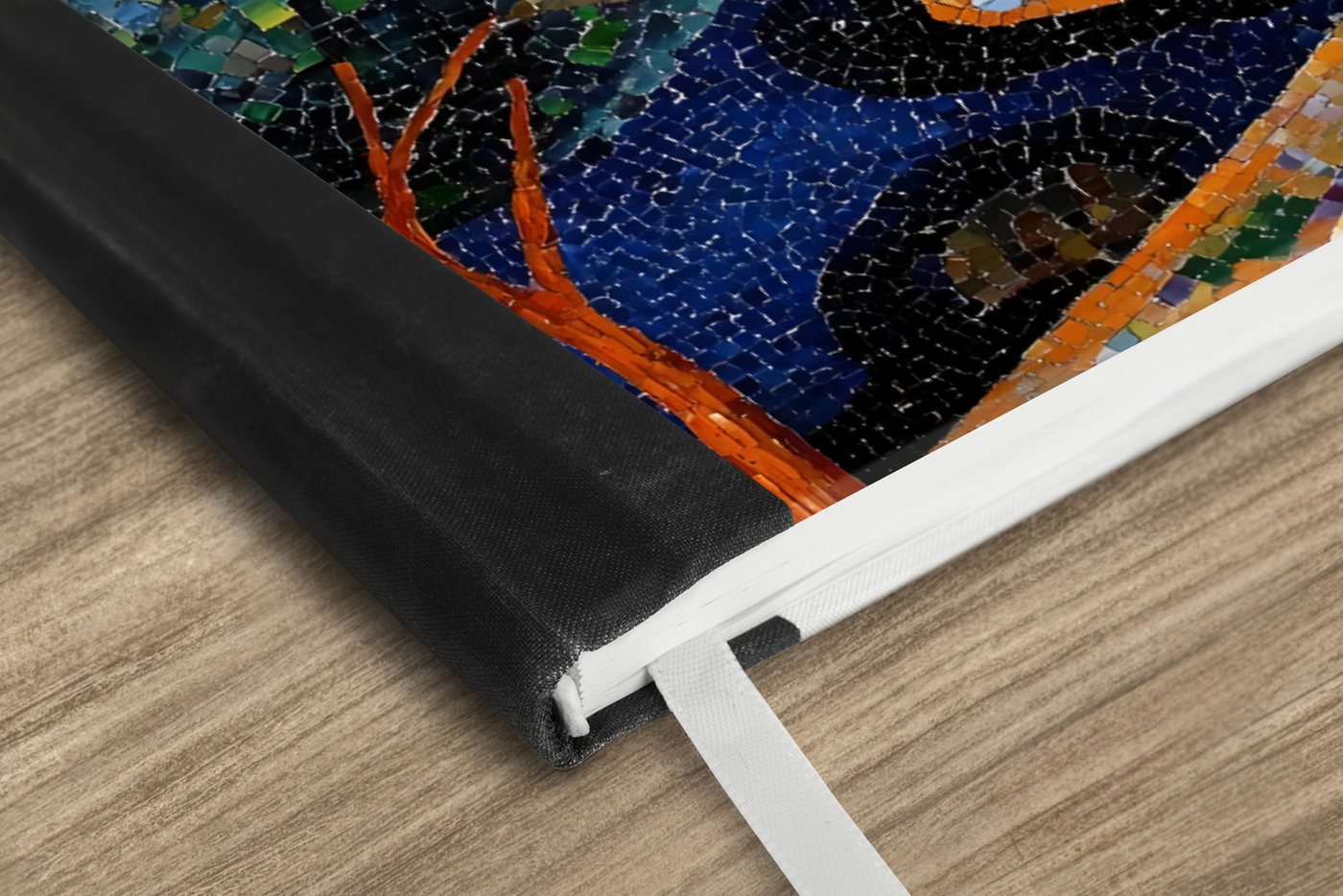 Thumbnail - MuchoWow Notizbuch Dorf - Hügelig - Sonne - Mosaik, Notebook, Notizblock a5, Tagebuch, Journal Liniert