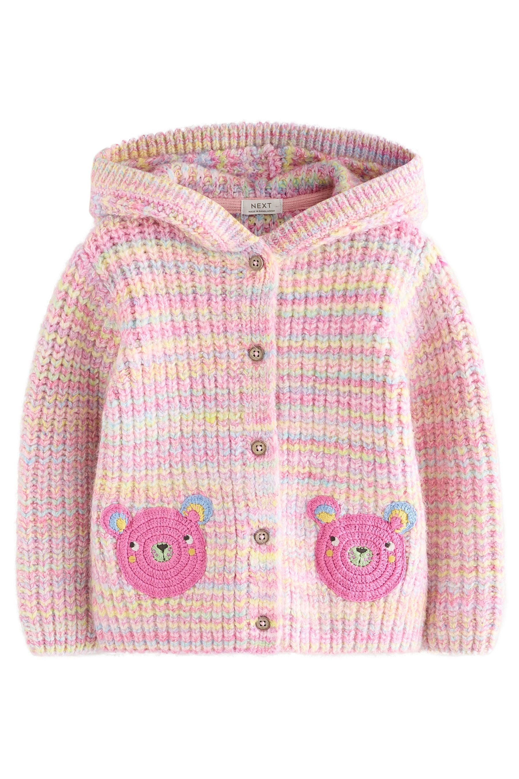 Next Strickjacke Strickjacke mit Bärenkapuze, Regenbogen günstig online kaufen