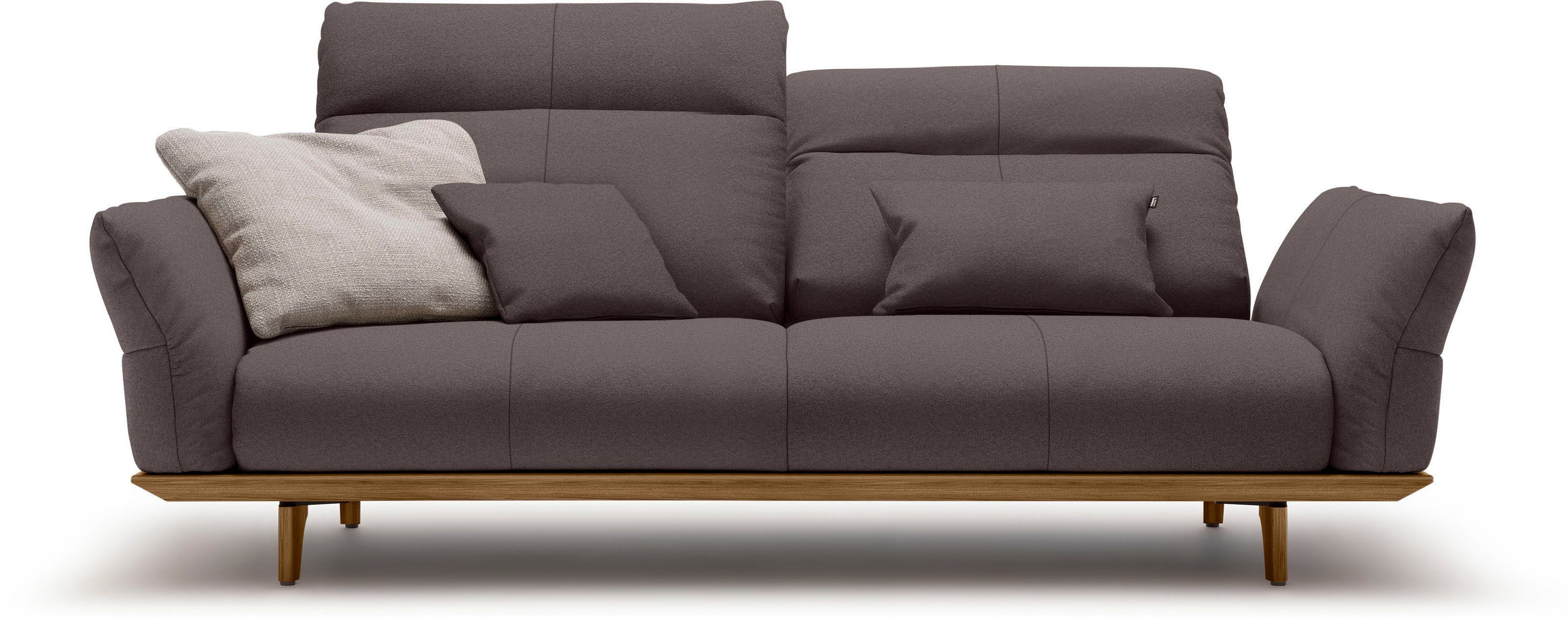 Nussbaum, Sockel in hs.460, Nussbaum, Breite 208 Füße cm hülsta sofa 3-Sitzer