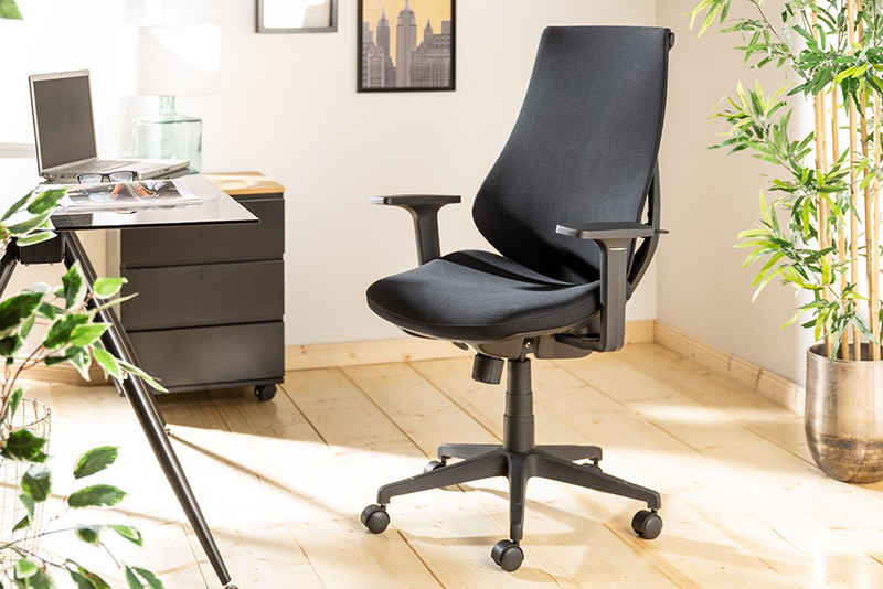 riess-ambiente Bürostuhl ERGOMASTER schwarz (Einzelartikel, 1 St), Arbeitszimmer · höhenverstellbar · mir Rollen · Home Office