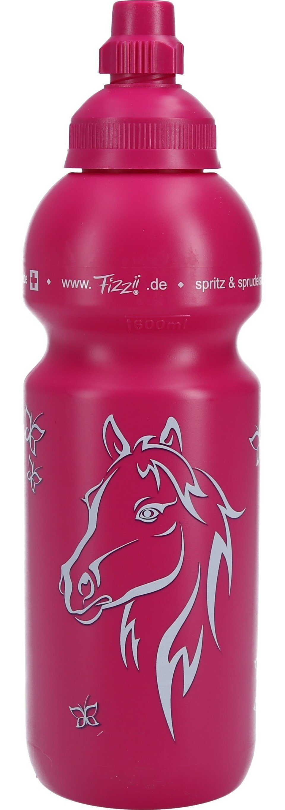 Fizzii Trinkflasche Pink Pferd