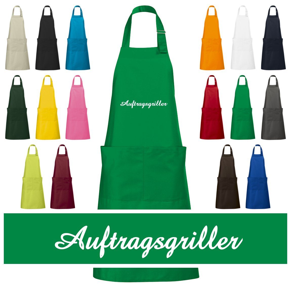 Schnoschi Grillschürze Hochwertige Grillschürze mit Auftragsgriller günstig online kaufen