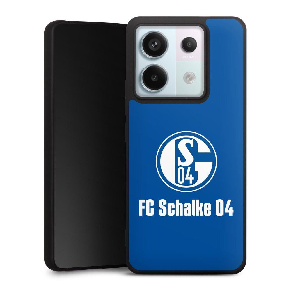 DeinDesign Handyhülle FC Schalke 04 Logo Offizielles Lizenzprodukt FC Schalke 04 Blau, Xiaomi Redmi Note 13 Pro 5G Silikon Hülle Premium Case