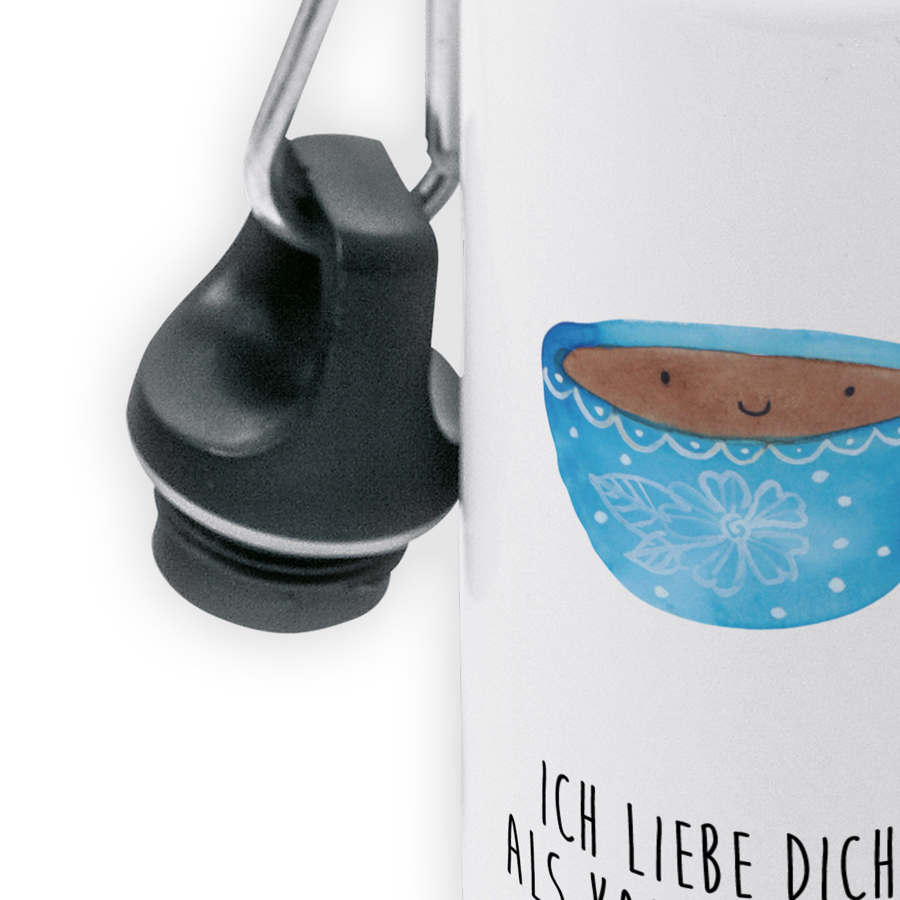 Trinkflasche Tasse - Flasche, Tiermo Geschenk, & Kaffee Panda - Mrs. Weiß Kindergarten Mr. Flasche,