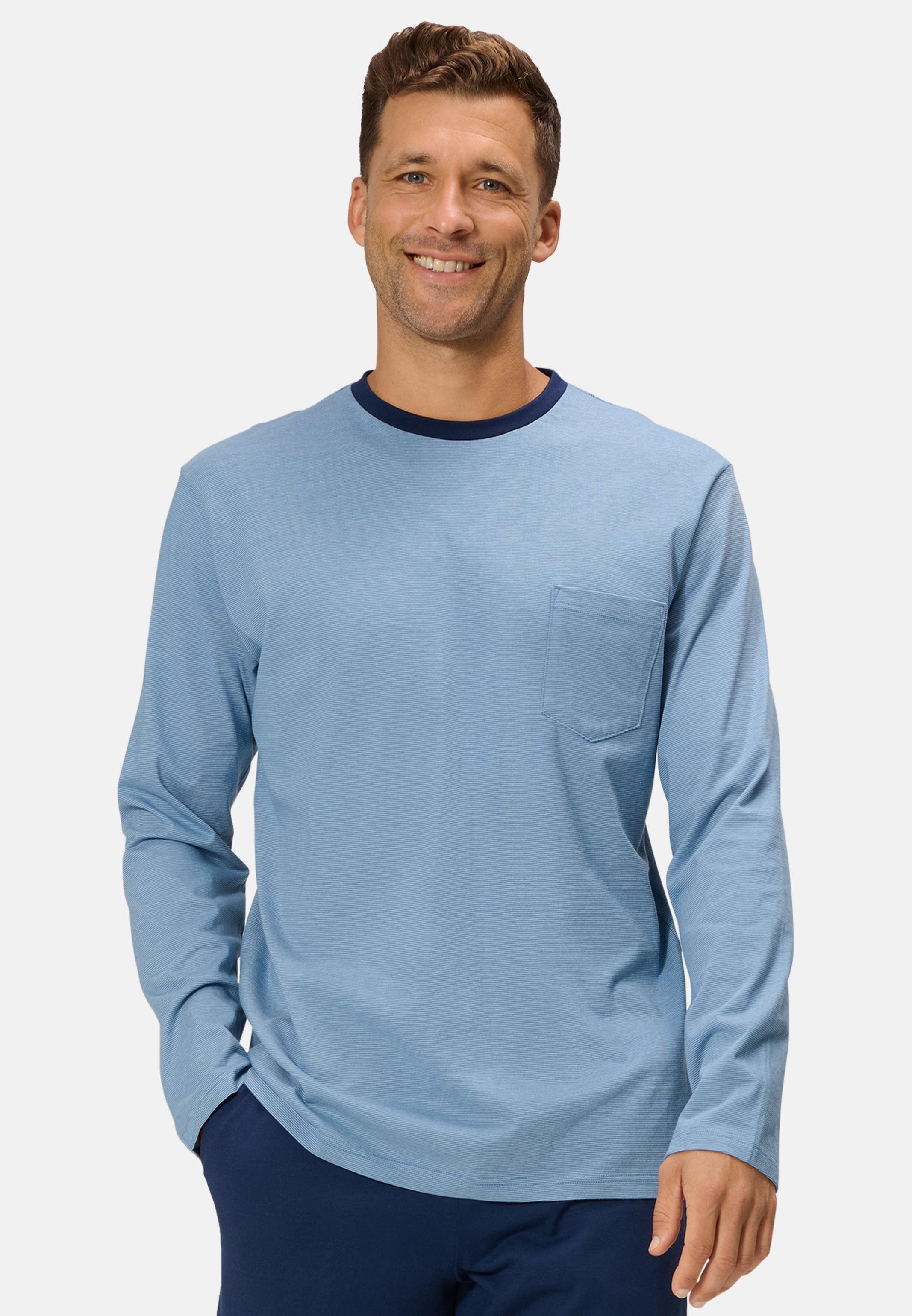 Ammann Pyjamaoberteil Mix & Match (1-tlg) Schlafanzug Oberteil - Baumwolle - Blickdicht - Aus Baumwolle