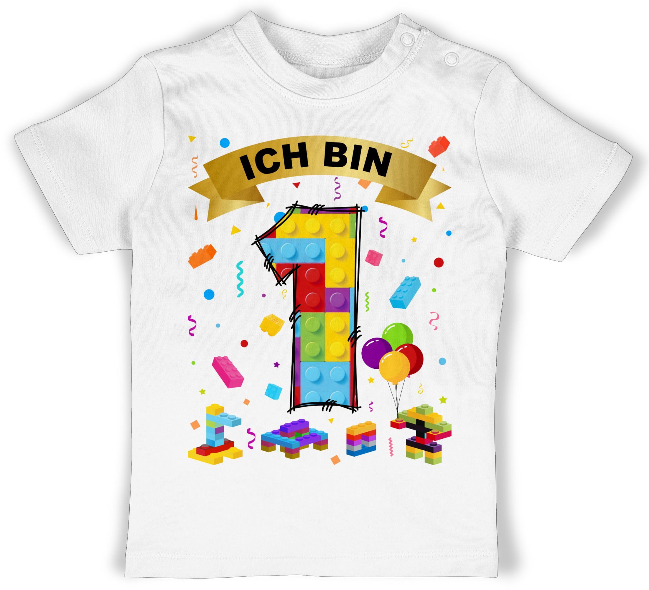 T-Shirt Ich bin 1 Bausteine
