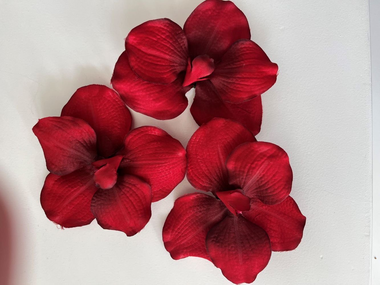 Kunstblume *3erSet Orchideenblüte auf Metall-Clip zur günstig online kaufen