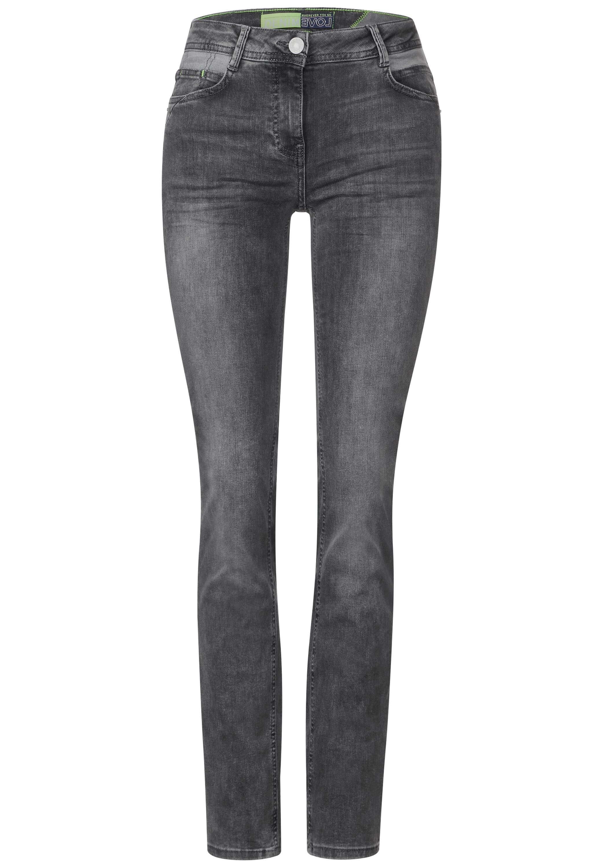 mit aus Cecil Stretchanteil Baumwolle Slim-fit-Jeans