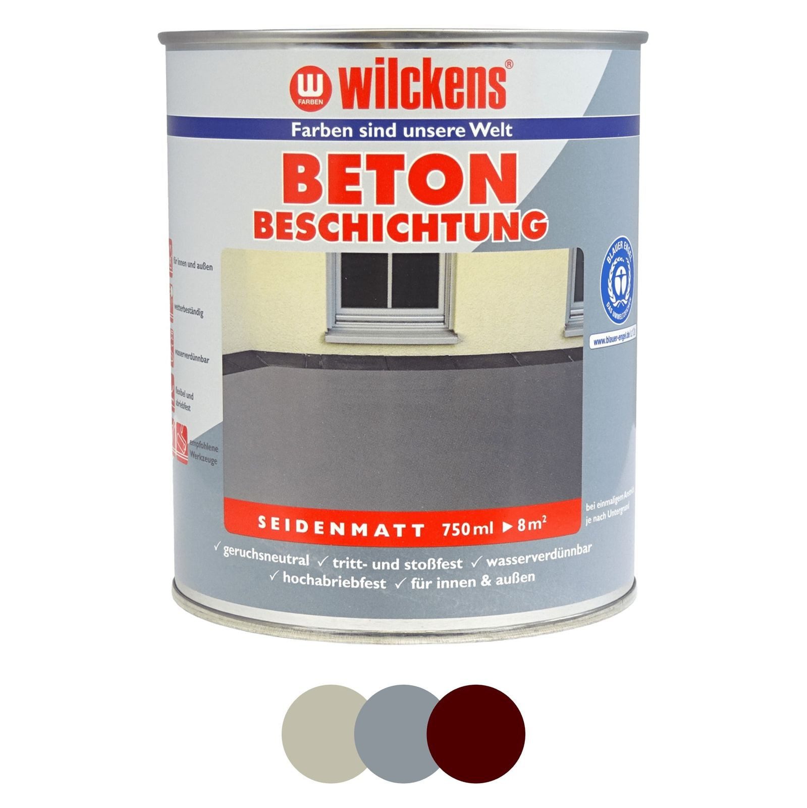 Wilckens Farben Bodenversiegelung Betonbeschichtung wasserbeständig trittfest seidenmatt Wilckens 750ml