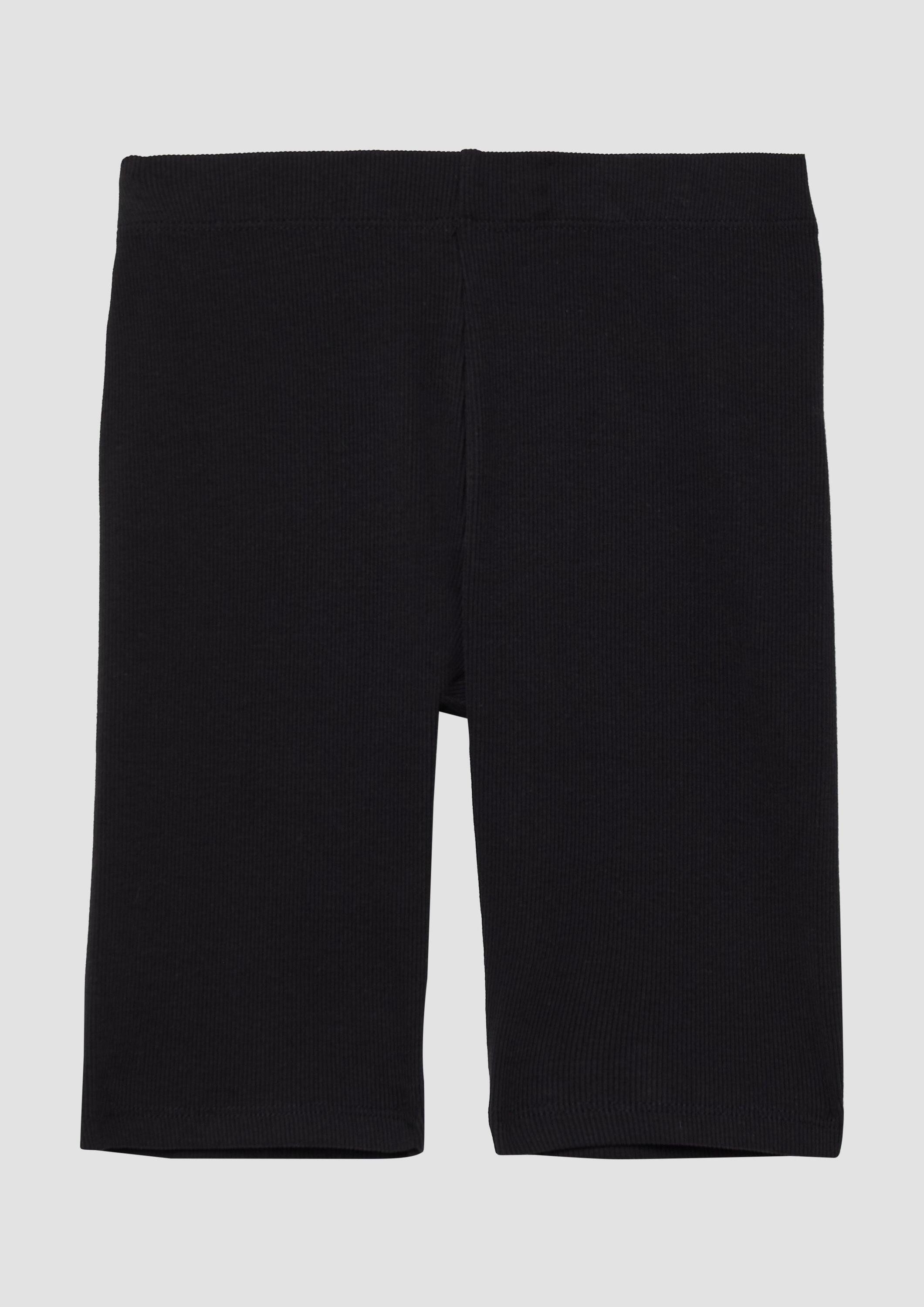 s.Oliver Caprihose Leggings Gerippte Radlerhose mit Elastikbund