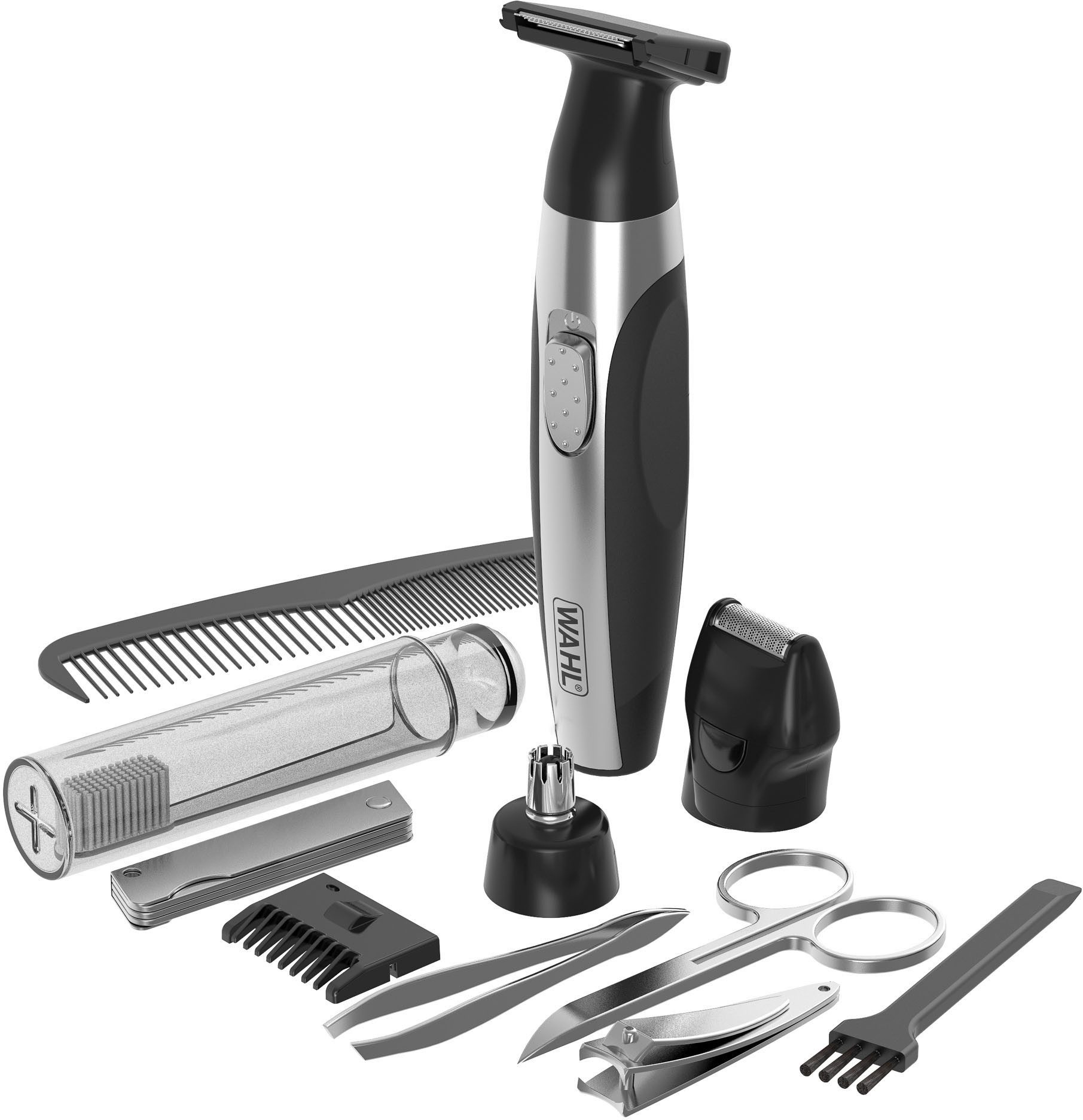 Wahl Multifunktionstrimmer Travel Kit Deluxe, 12-teiliges Reiseset mit Lithium-Batterietrimmer