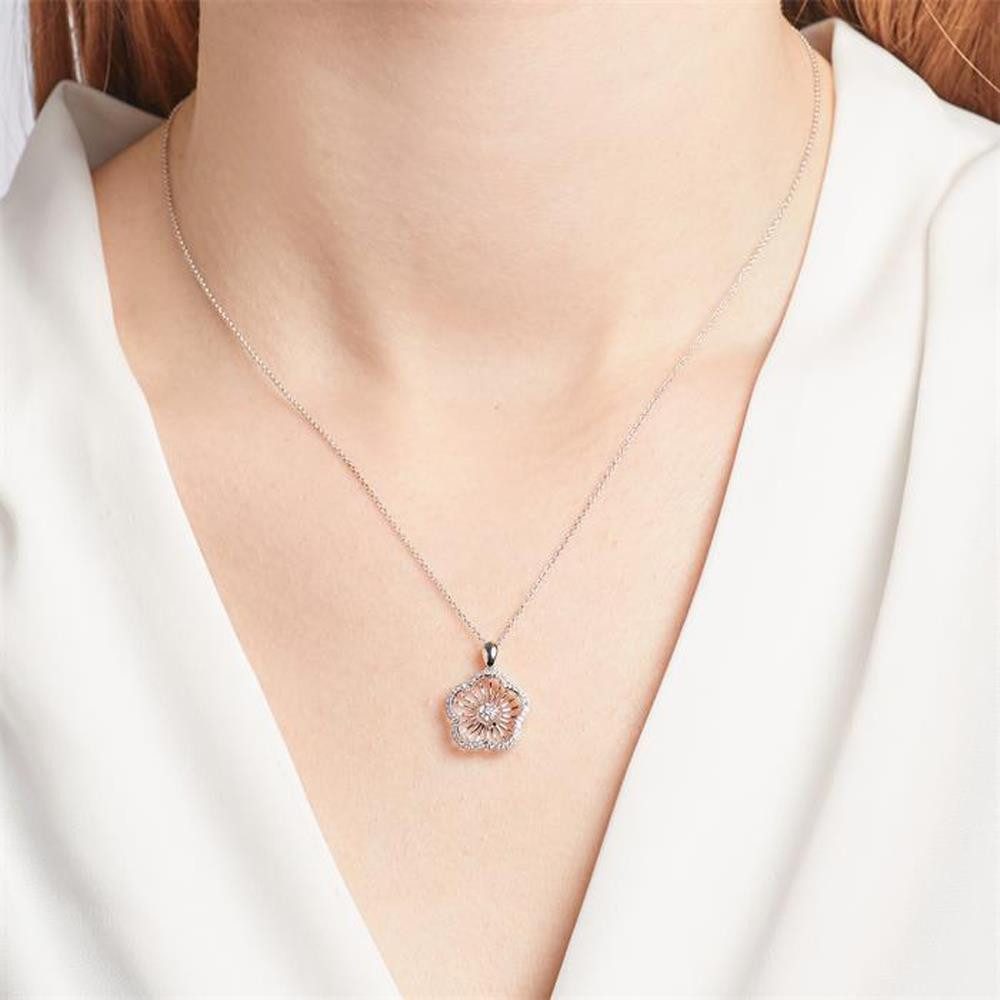 Unique Collier Collier Anhänger blüten...